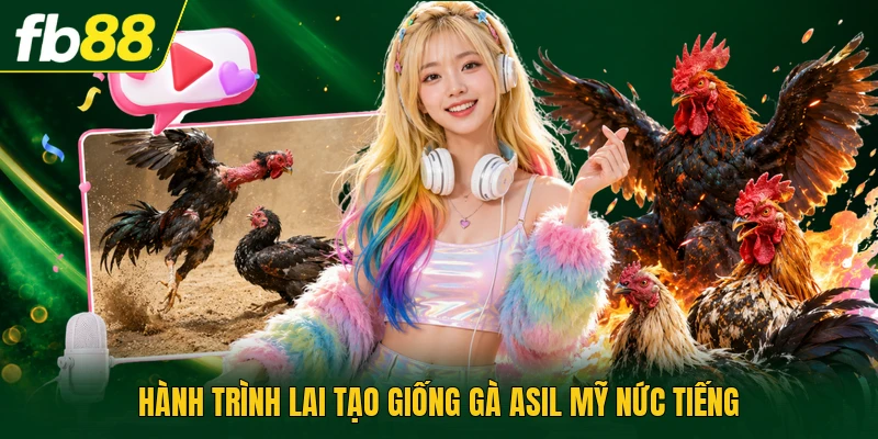 Hành trình lai tạo giống gà Asil mỹ nức tiếng